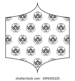 Sugar skulls pattern design