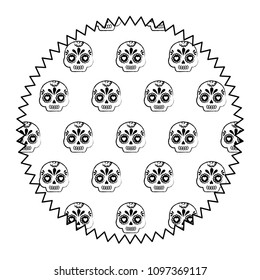 Sugar skulls pattern design