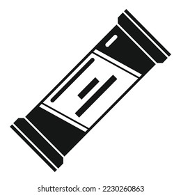Sugar snack bar icon simple vector. Healthy granola. Sweet pack