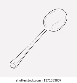 Sugar spoon icon line element. Vector illustration of sugar spoon icon line isolated on clean background for your web mobile app logo design.