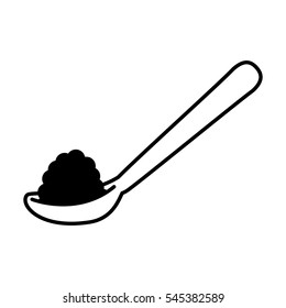 sugar spoon isolated icon vector illustration design