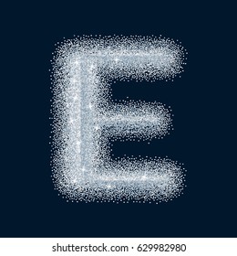 Sugar sweet stylized realistic letter. Alphabet series. A collection of sugar symbols.