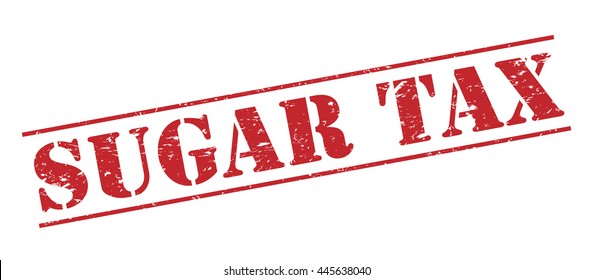 sugar tax vector stamp on white background