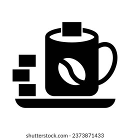 Sugar Vector Glyph Icon For Personal And Commercial Use.
