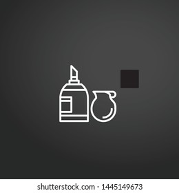 Sugar vector icon. Sugar concept stroke symbol design. Thin graphic elements vector illustration, outline pattern for your web site design, logo, UI. EPS 10.
