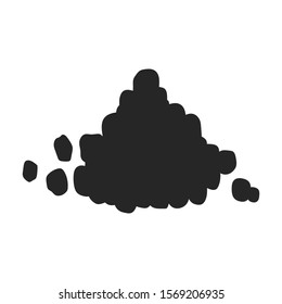 Sugar vector icon.Black vector icon isolated on white background brown sugar .