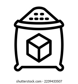 Diseño de iconos de la línea del vector de azúcar