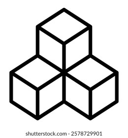 Sugar Vector Line Icon Design