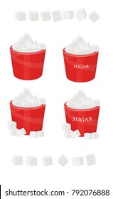 sugar, white, illustration, vector, beet, cube, refined, bowl, food, sweet, isolated, ingredient, cubes, cane, natural, background, product, granulated, logo, drawing, fresh, cooking, sucrose, cartoon