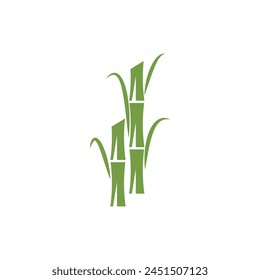 Sugarcane logo vector template symbol design