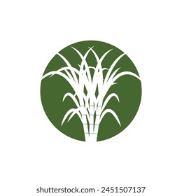 Sugarcane logo vector template symbol design