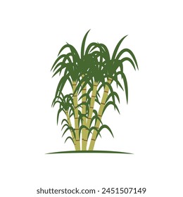 Sugarcane logo vector template symbol design