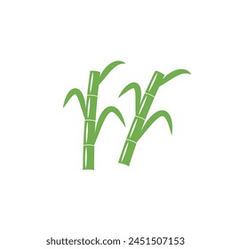 Sugarcane logo vector template symbol design