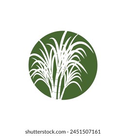 Sugarcane logo vector template symbol design