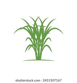 Sugarcane logo vector template symbol design