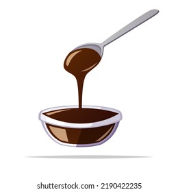 Sugarcane molasses vector isolated illustration