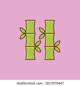 sugarcane vector flat color icon