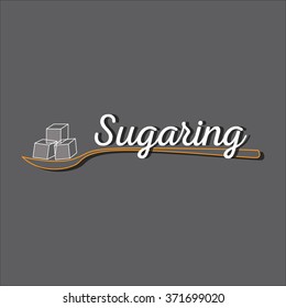 Sugaring icon. sugar paste