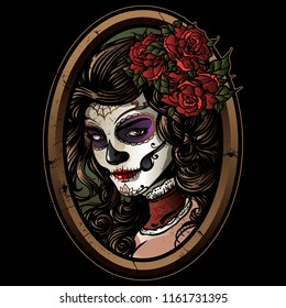 Ilustración de Sugarskull Girl