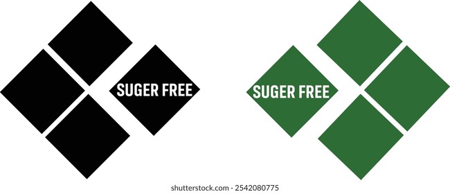 Suger free food vector flat icon