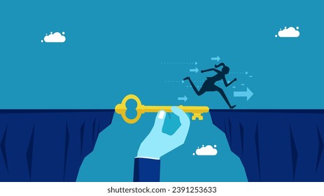 Sugerir cómo resolver el problema. Business manager utiliza claves para cerrar la brecha 