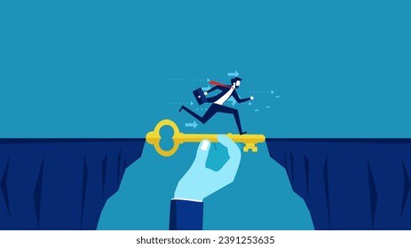 Sugerir cómo resolver el problema. Business manager utiliza claves para cerrar la brecha 