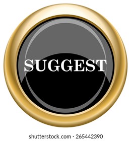 Suggest icon. Internet button on white  background. EPS10 Vector. 