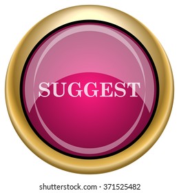 Suggest icon. Internet button on white background. EPS10 vector.