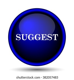 Suggest icon. Internet button on white background. EPS10 vector