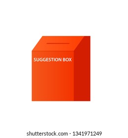 Suggestion box icon. Clipart image isolated on white background