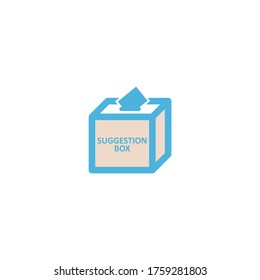 suggestion box icon flat vector logo design trendy illustration signage symbol graphic simple