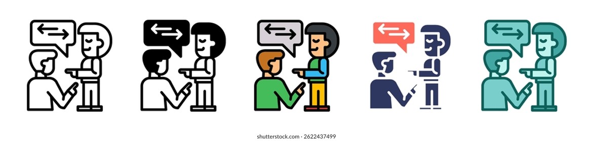 Suggestion Icon Multiple Vector Illustration