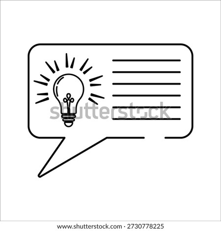 Suggestion icon Symbol mark in filled style