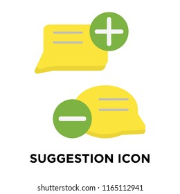 Suggestion icon vector isolated on white background, Suggestion transparent sign , question symbols