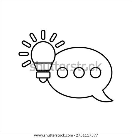suggestion icons. simple line vector illustration