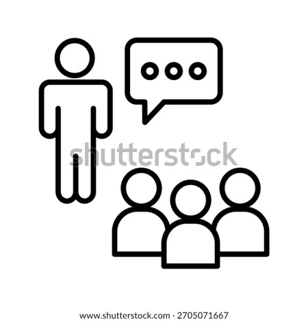 Suggestion Outline Icon Vector Illustration