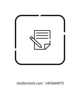 Suggestion vector line icon. Simple element illustration. suggestion outline icon from social media concept. Can be used for web and mobile
