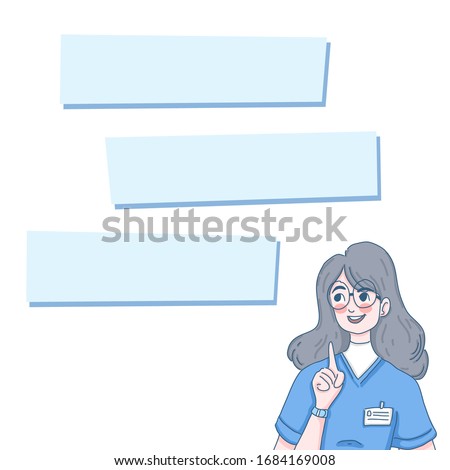 suggestions template design of vector. Doctor suggested people.