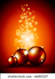 Suggestive Elegant Christmas Backgrounds with Stunning Baubles and Glitter elements