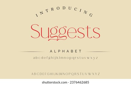 Suggests the luxury type elegant font and glamour alphabet vector set