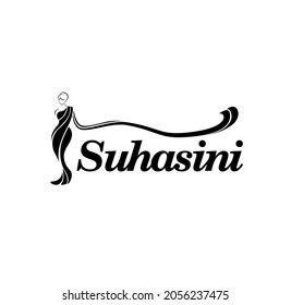 Suhasini sarees logo. Suhasini clothing brand logo.