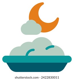 Suhoor Plate Icon Ramadan, for infographic, web, app, etc