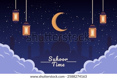 Suhoor time poster Ramadan month 
