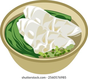  Sui Kow Shui Jiao (Chinese Dumpling) Chinese New year food clipart