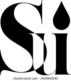 sui monogram logo , pozitive and negative sui logo