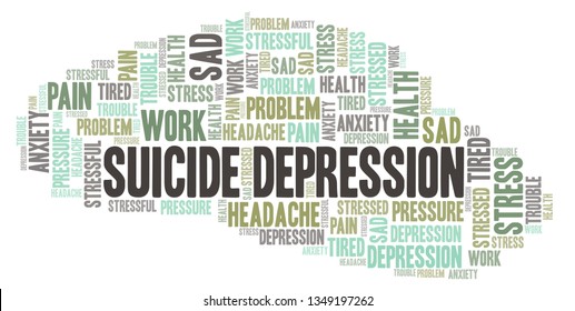 Suicide Depression word cloud.