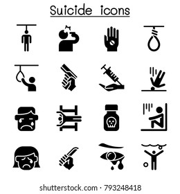 Suicide Icon Set