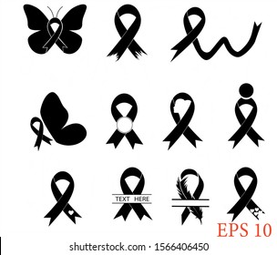 Suicide Loss Awareness Ribbon Ribbon Feather Stock Vector (Royalty Free ...