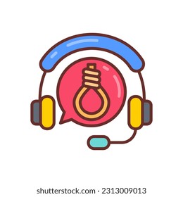 Suicide Prevention icon in vector. Illustration