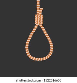 Suicide rope vector icon logo illustration design.  Depression  and mental health concept element.  Can be used for web and mobile development. Suitable for infographic